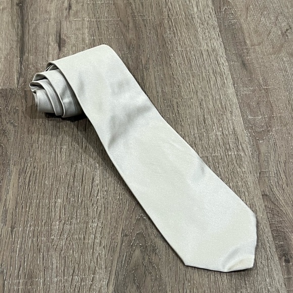 NWT Piatelli Made in Italy 100% Silk Black Tie Formal Silver Tux Designer Lux - Picture 6 of 9